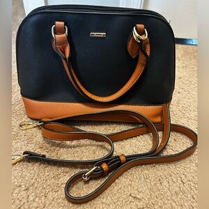 Small Black and Tan Crossbody Bag